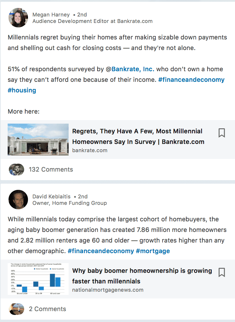 linkedin trending topics